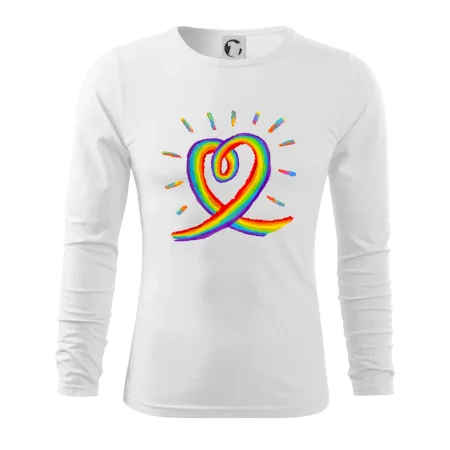 Srdce pride duha kreslená