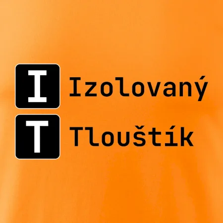 IT Nápis Izolovaný Tlouštík