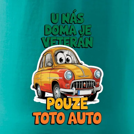 U nás doma je veterán pouze toto auto barevný nápis