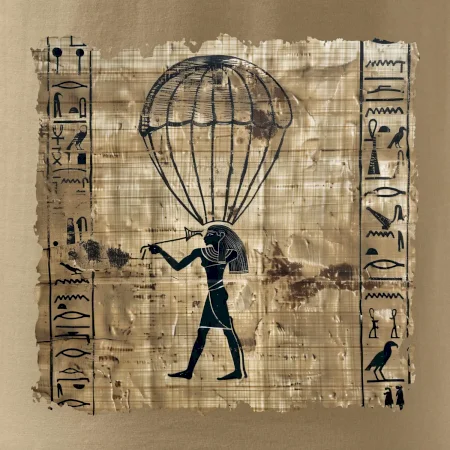 Egyptské hieroglyfy parašutista