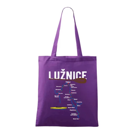 Mapa řeky Lužnice