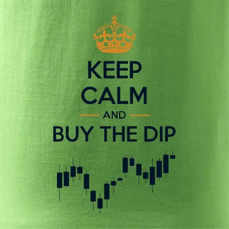 Keep Calm and Buy the Dip - koruna  a graf
