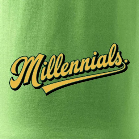 Generace Y - Millennials žlutý nápis