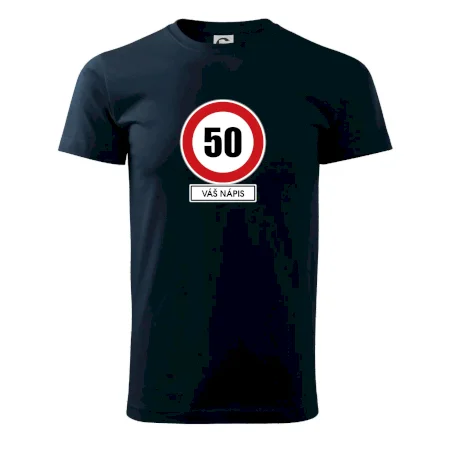 Dopravní značka - rychlost 50 - váš nápis