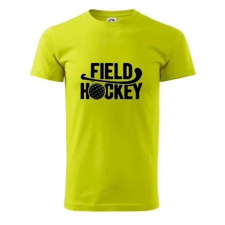Field hockey míček a nápis