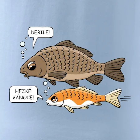 Hezké Vánoce Kapr a Koi kapr (Hana-creative)