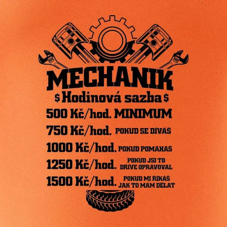 Mechanik - hodinová sazba