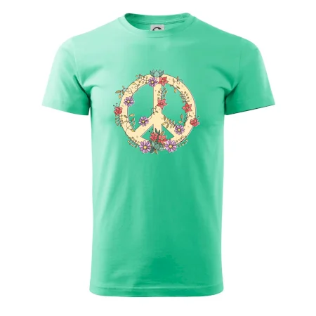Peace symbol pískový