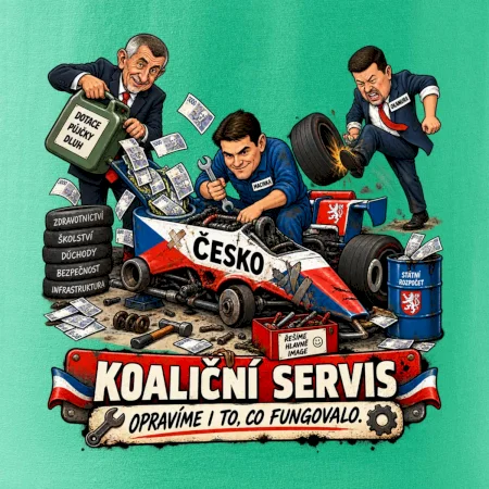 Macinka opravuje závodní auto ČESKO