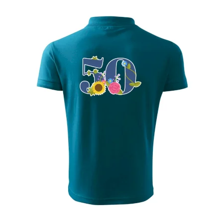Květinové číslo kreslené - 50