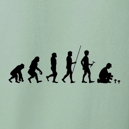 Evoluce houbař muž