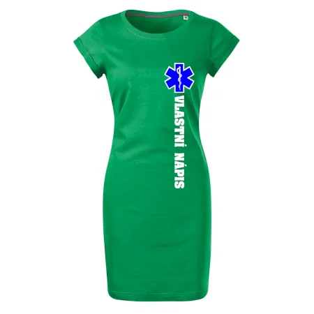 Hvězda života - vlastní nápis vpředu a vzadu