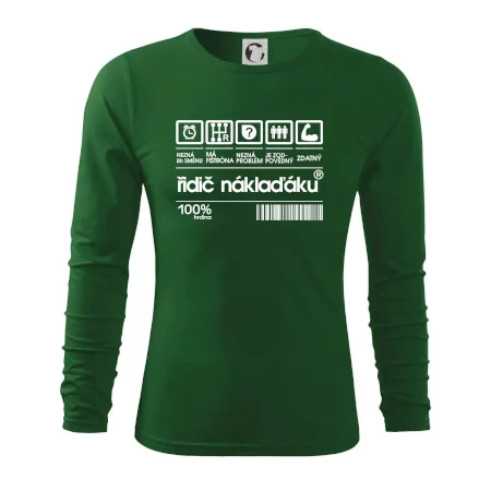 Čárový kód řidič náklaďáku