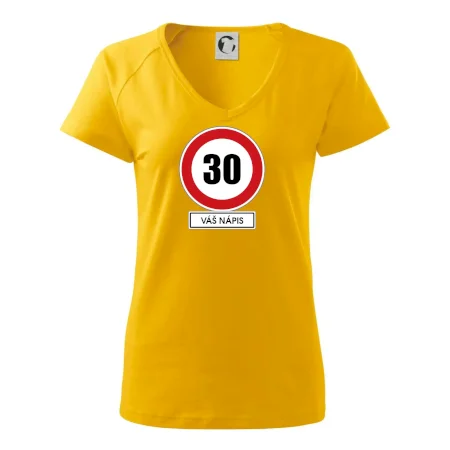 Dopravní značka - rychlost 30 - váš nápis