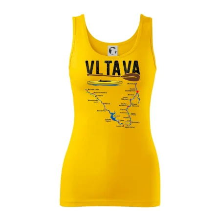 Mapa řeky Vltavy