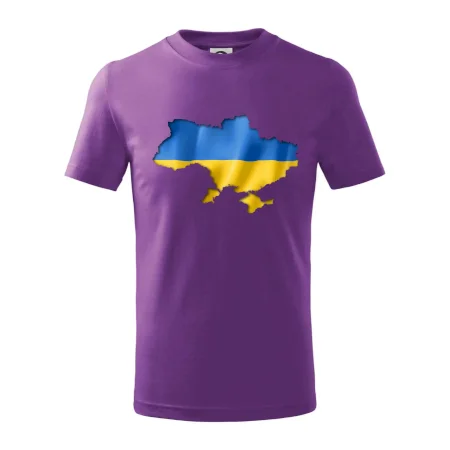 Ukrajina vlajka mapa