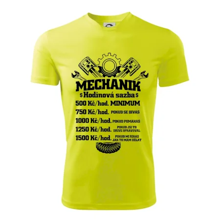 Mechanik - hodinová sazba