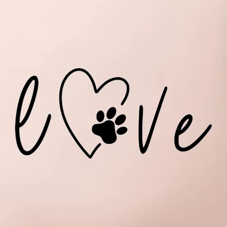 Love nápis zvíře