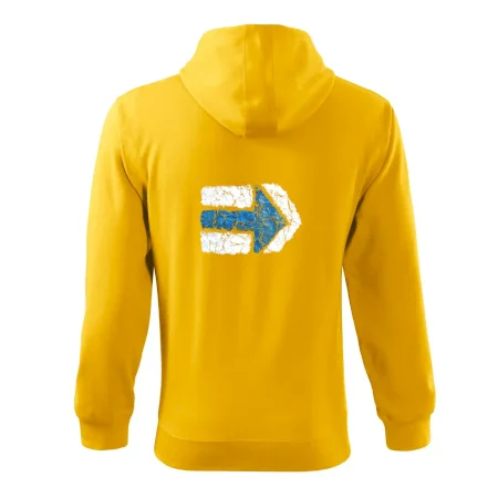 Párová turistická značka modrá