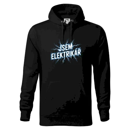 Jsem elektrikář - modrý nápis