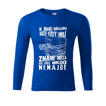 K řidiči náklaďáku buďte vždy milý
