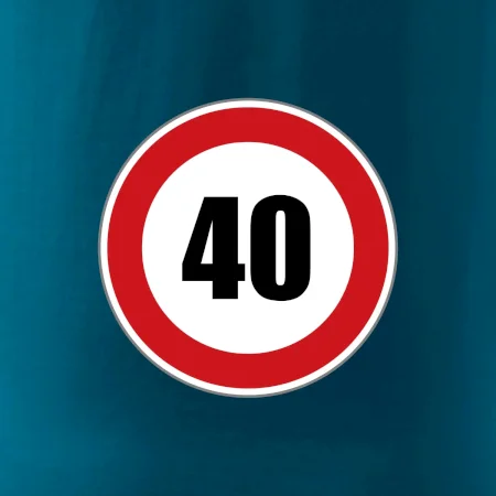 Dopravní značka - omezení rychlosti 40