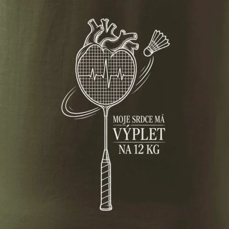 Badminton srdce s výpletem