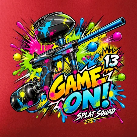 Barevná exploze game on paintball