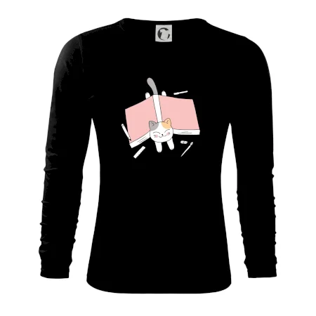 Učení na státnice kočka