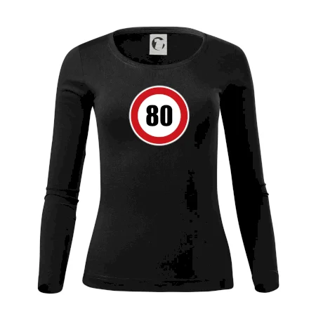 Dopravní značka - omezení rychlosti 80
