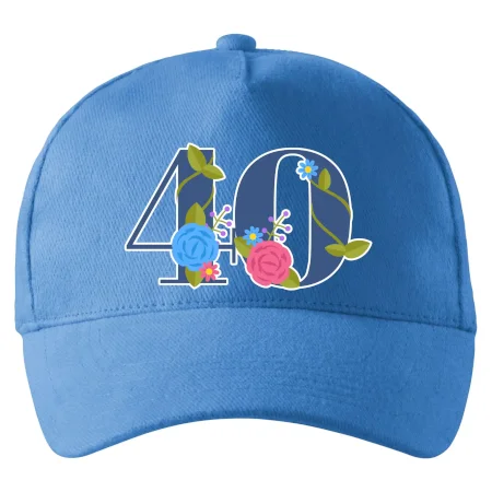Květinové číslo kreslené - 40
