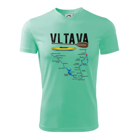 Mapa řeky Vltavy