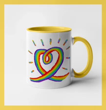 Srdce pride duha kreslená