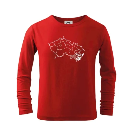 Tričko s mapou + ZOO nažehlovačky