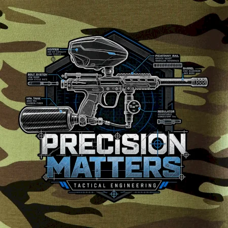 Technický nákres precision matters paintball