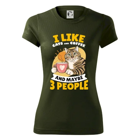I like cats and coffee and maybe 3 people