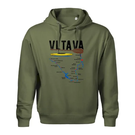 Mapa řeky Vltavy