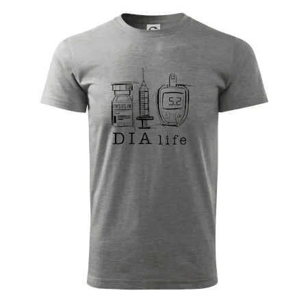 D I A life - kreslený insulin injekce a glukometr