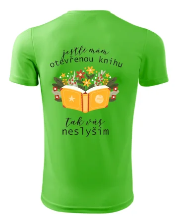 Jestli mám otevřenou knihu, tak vás neslyším