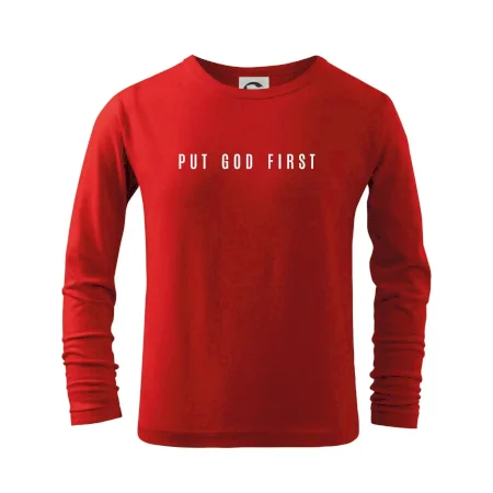 Put God first slabý nápis