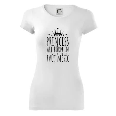 Princesses are born in (vlastní nápis měsíc narození)