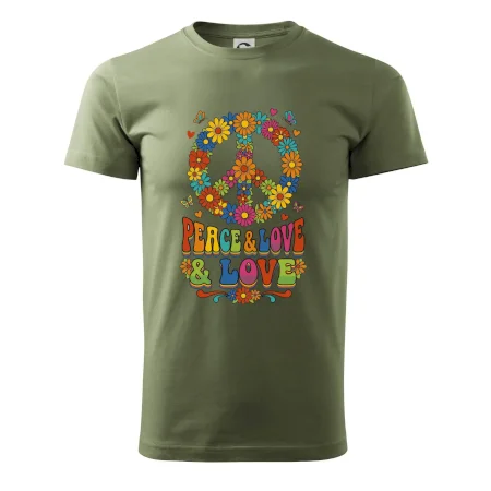 Peace and love - na výšku s květy
