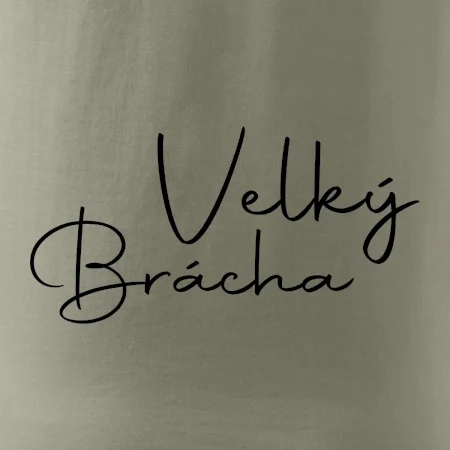 Velký brácha - nápis na zádech