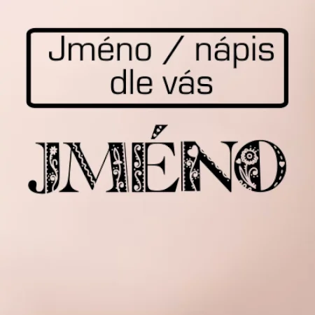Folklor - jméno - nápis