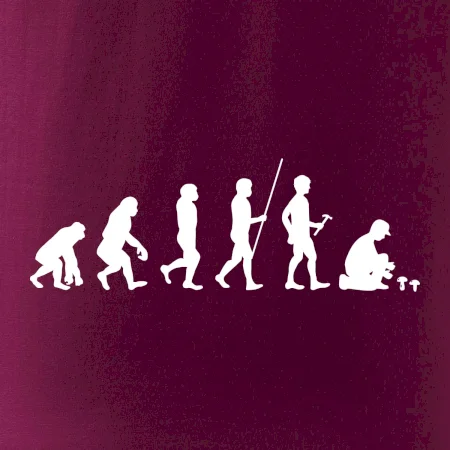Evoluce houbař muž