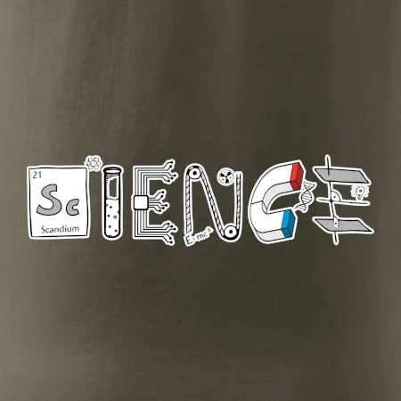 Science věda nápis