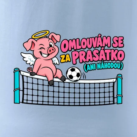 Nohejbalové prasátko na síti