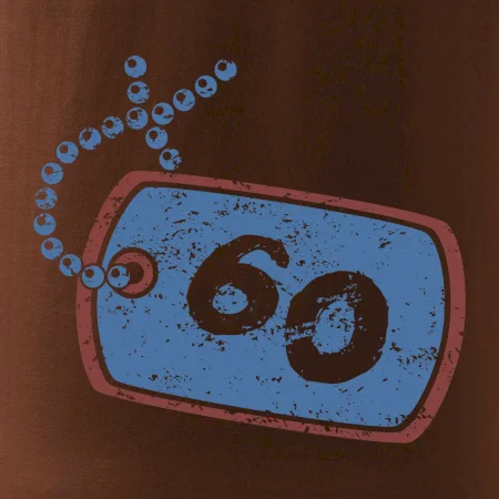 60 na krku štítek