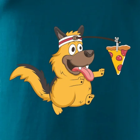 Pes s pizzou