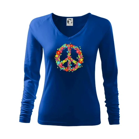 Peace symbol červené květiny